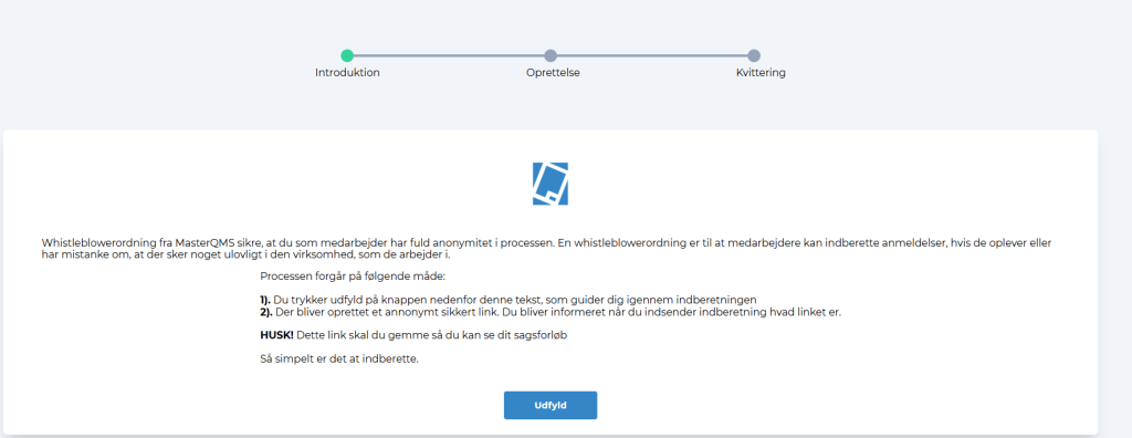 1. Start by creating the case by clicking “Fill Out.” Be sure to save the secure link that is generated for your case when you create it.